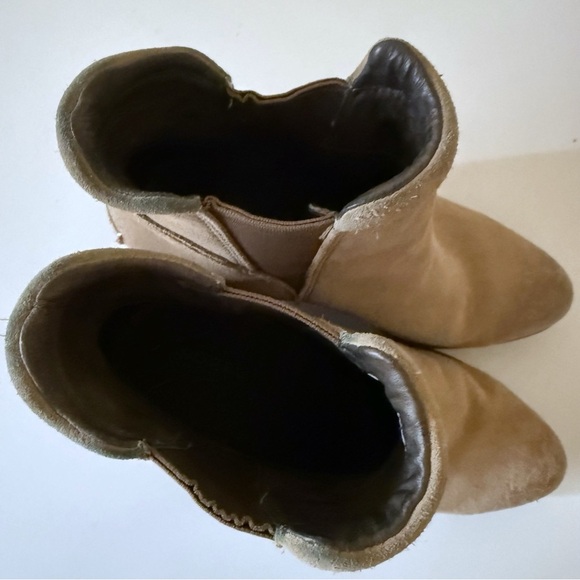 Sorel After Hours Chelsea Wedge Ankle Boots Tan Beige Suede Sz 7 - Picture 8 of 11